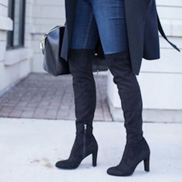 Sam Edelman Shoes - Sam Edelman black suede over the knee boots 8.5